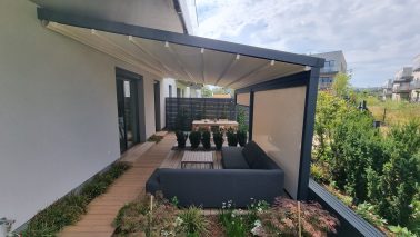 Elegancy - pergola z materiałowym dachem - 8