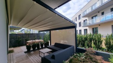 Elegancy - pergola z materiałowym dachem - 7