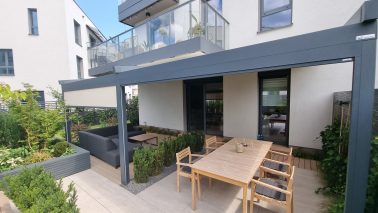 Elegancy - pergola z materiałowym dachem - 9