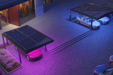 Tarasola Carport nowoczesna wiata garażowa oświetlenie led 2